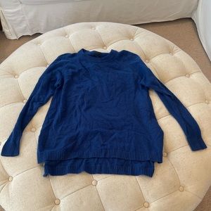 Jcrew women’s blue cashmere crewneck sweater